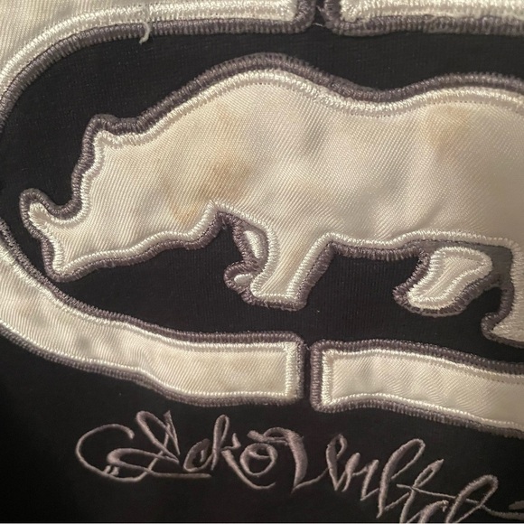 Ecko Unltd Vintage Hooded Sweatshirt Adult XL Black Y2K Graphic Hoodie - Picture 3 of 10